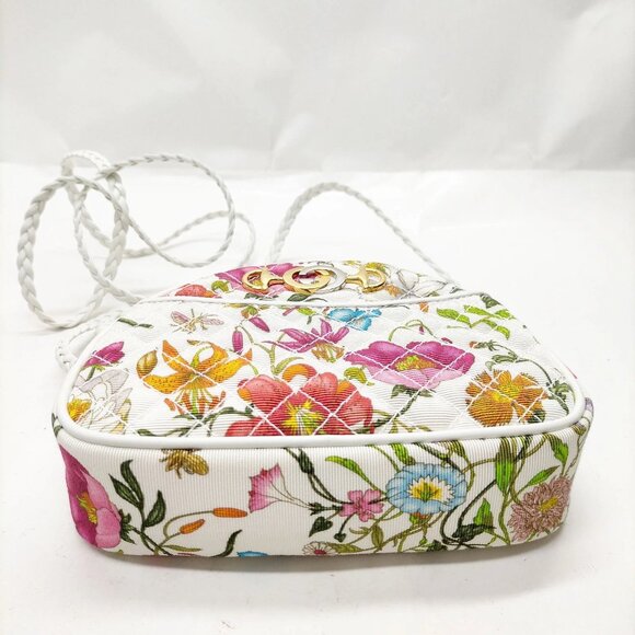 Authentic Gucci White Canvas Shoulder Bag mon962-110525 - Picture 9 of 16